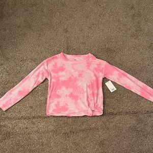 SO Pink Tie-Dye Long Sleeve Tee